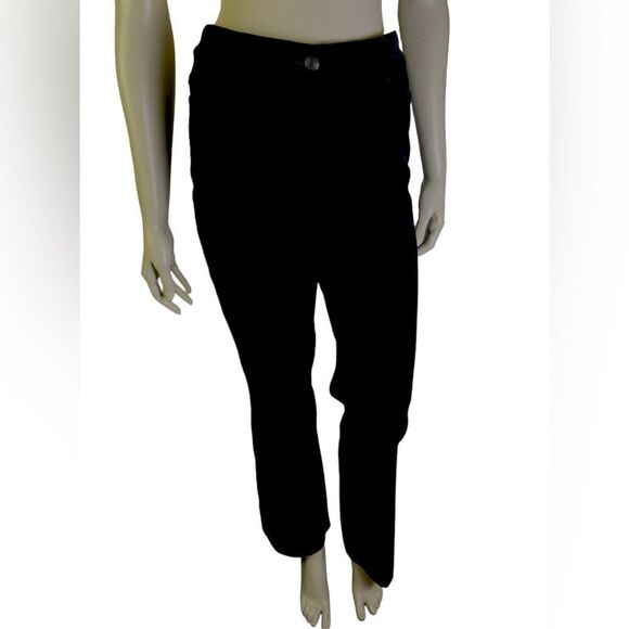 Impeccable Escada Black Velvet In Traditional Jean Silhouette Size 44(IT)/14(US) - Picture 4 of 7